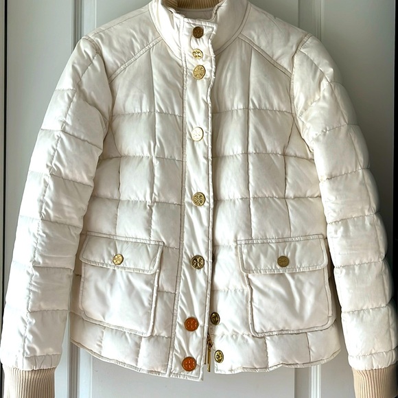 Tory Burch Jackets & Blazers - Tory Burch Beige Puffer Jacket